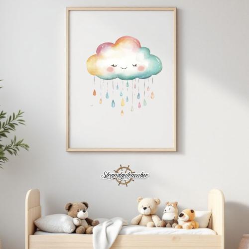 Buegelbild Regenbogenwolke